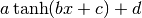 a \tanh(b x + c) + d